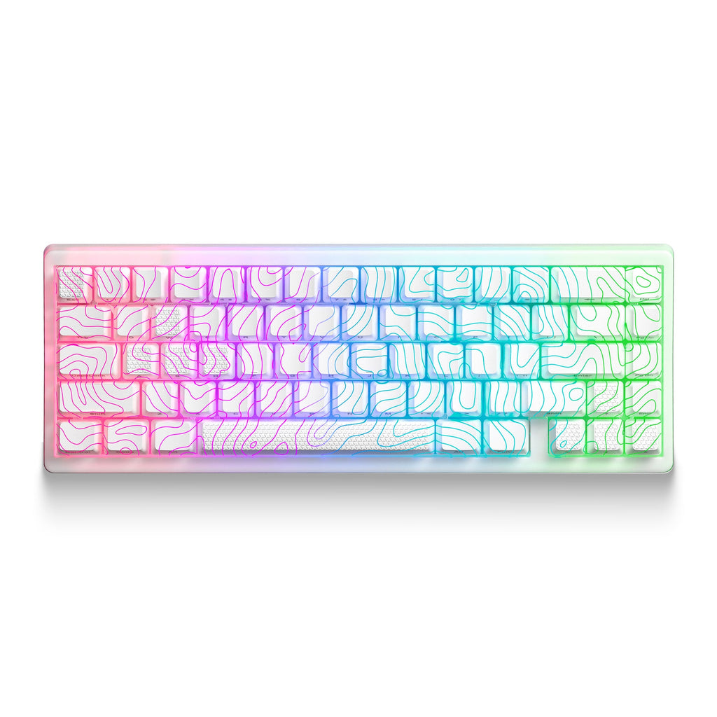 XVX M67 JadeStone Mechanical Keyboard With IMD-Tech Keycaps (Stellar White)